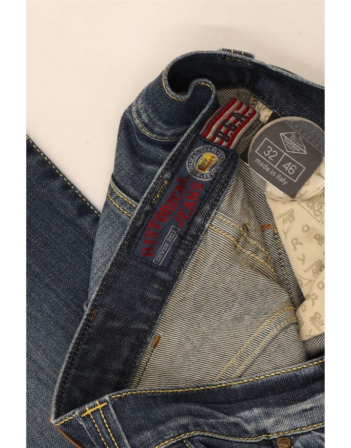 Roy Rogers Vaqueros rectos para hombre W32 L28 Algodón azul