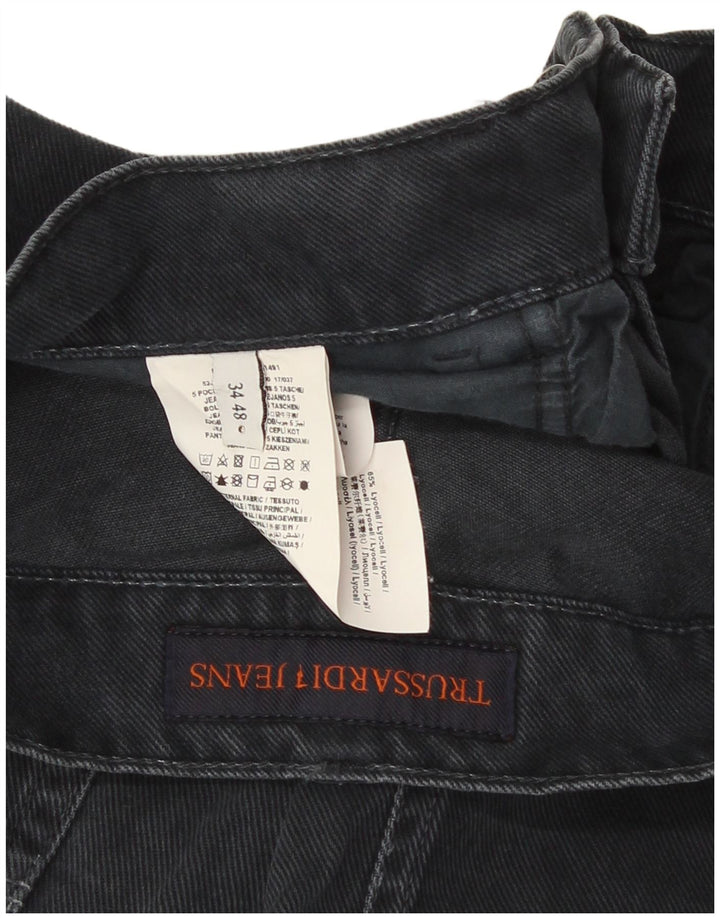 Vaqueros Trussardi Hombre Rectos IT 48 Medium W34 L30 Negro Algodón