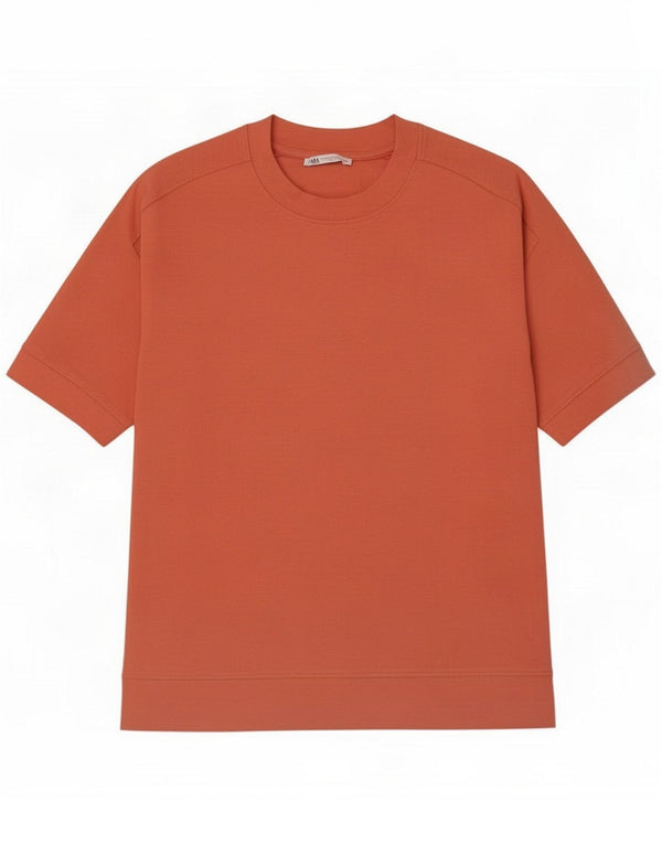Zara Hombre Camiseta Top Medium Rojo Algodón