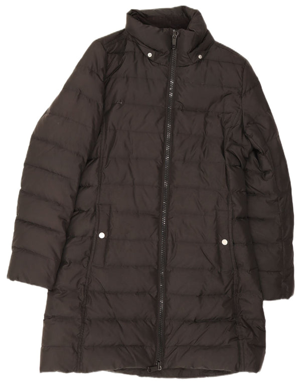 Tommy Hilfiger Abrigo acolchado para mujer UK 44 Poliéster negro mediano