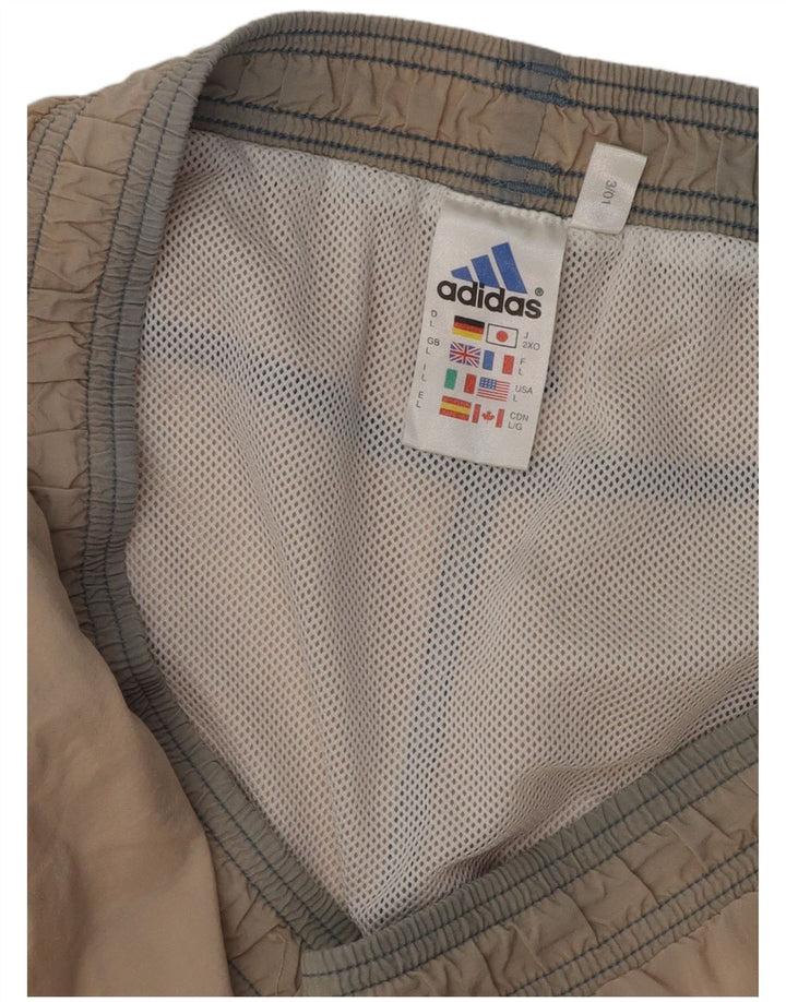 ADIDAS Pantalones cortos deportivos con gráficos para hombre Poliéster color beige grande