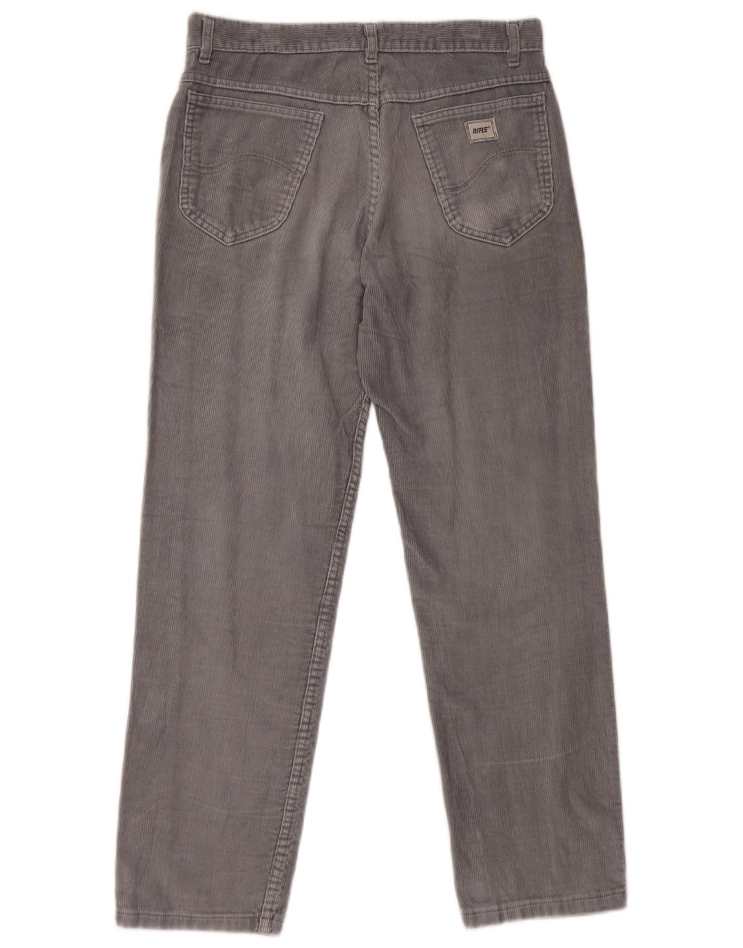 RIFLE Pantalón recto de pana para hombre W28 L28 Algodón azul