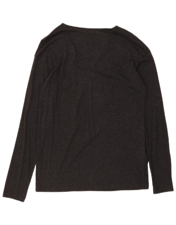 Massimo Dutti Top Mujer Manga Larga UK 42 Medium Negro