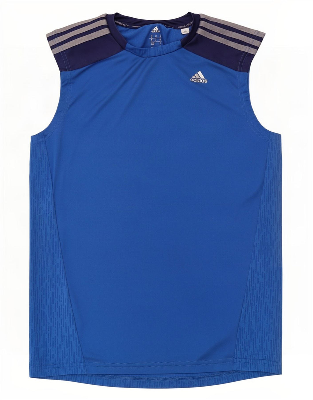 Adidas Hombre Climacool Vest Top Azul Medio Colorblock Poliéster