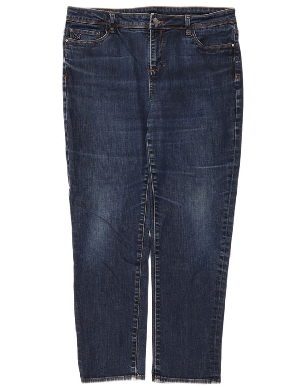 Crew Clothing Vaqueros ajustados para mujer UK 16 Large W36 L28 Algodón azul