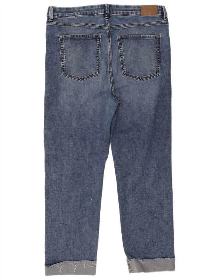 Marks & Spencer Jeans rectos Harper para mujer Reino Unido 46 Grande W32 L25 Azul