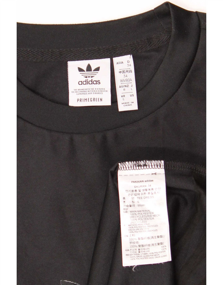 Adidas Vestido tipo camiseta extragrande para mujer EU 34 XS Negro Poliéster