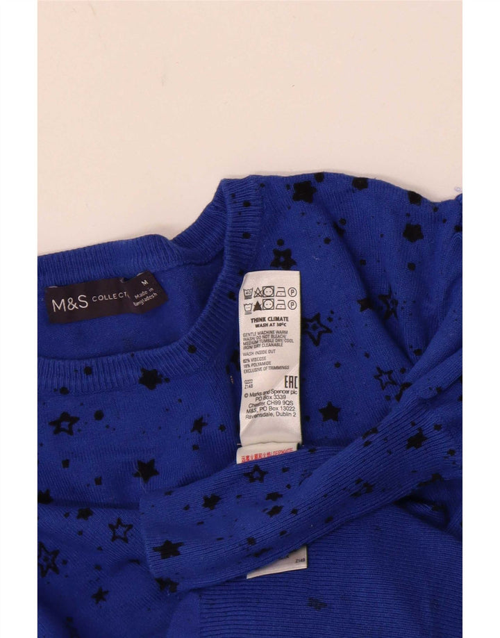 Marks & Spencer Suéter con Cuello Barco y Patrón Abstracto para Mujer UK 44 Medi
