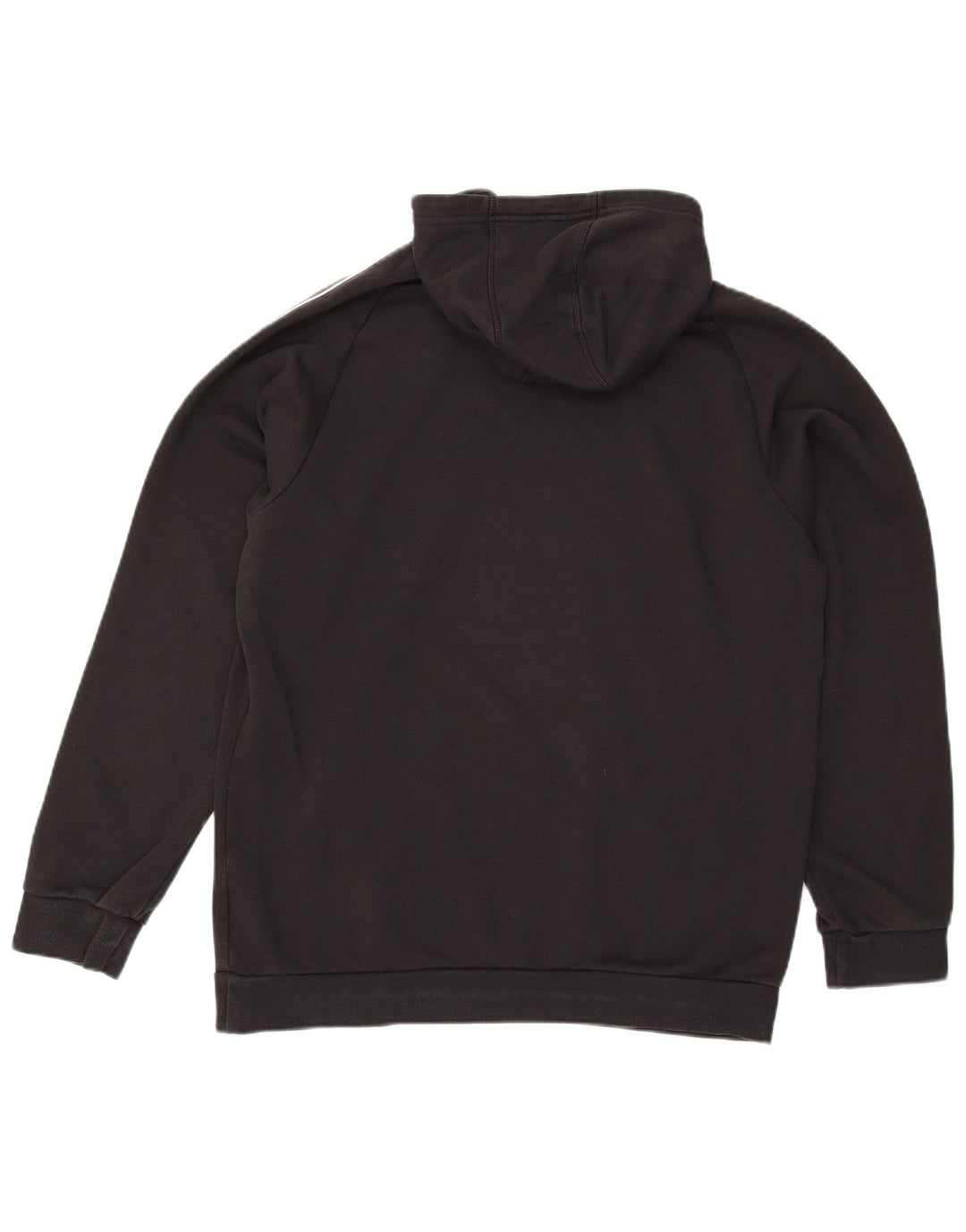 Adidas - Sudadera con capucha para hombre, talla grande, algodón negro