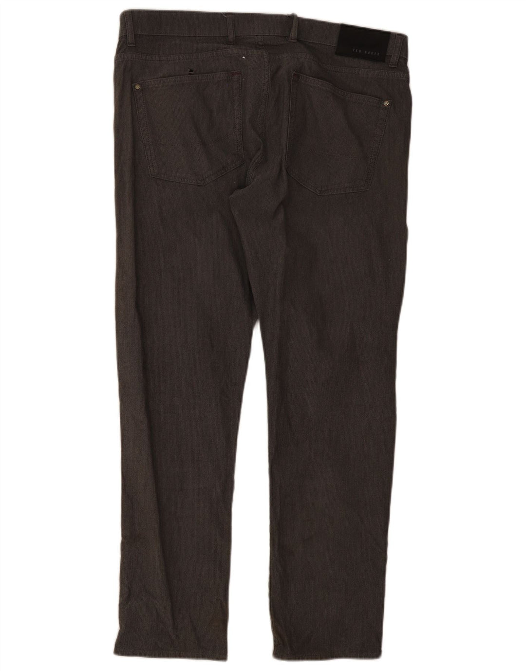 Ted Baker Pantalones informales rectos para hombre W36 L30 Gris