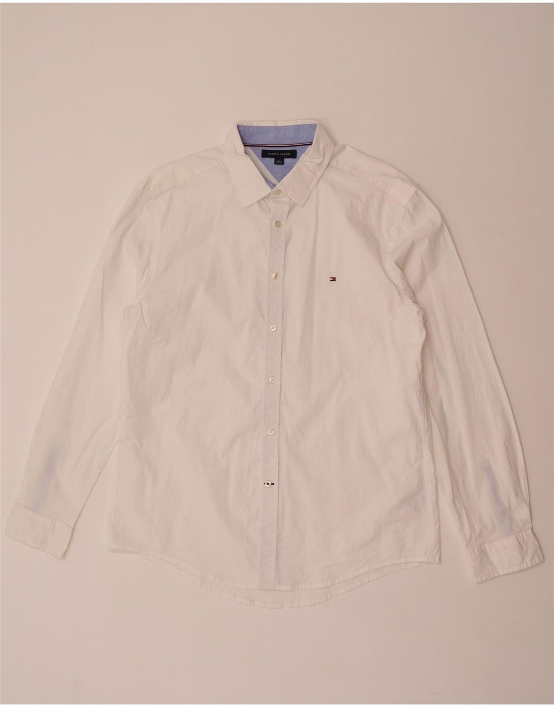 Tommy Hilfiger Camisa Hombre XL Blanco Algodón