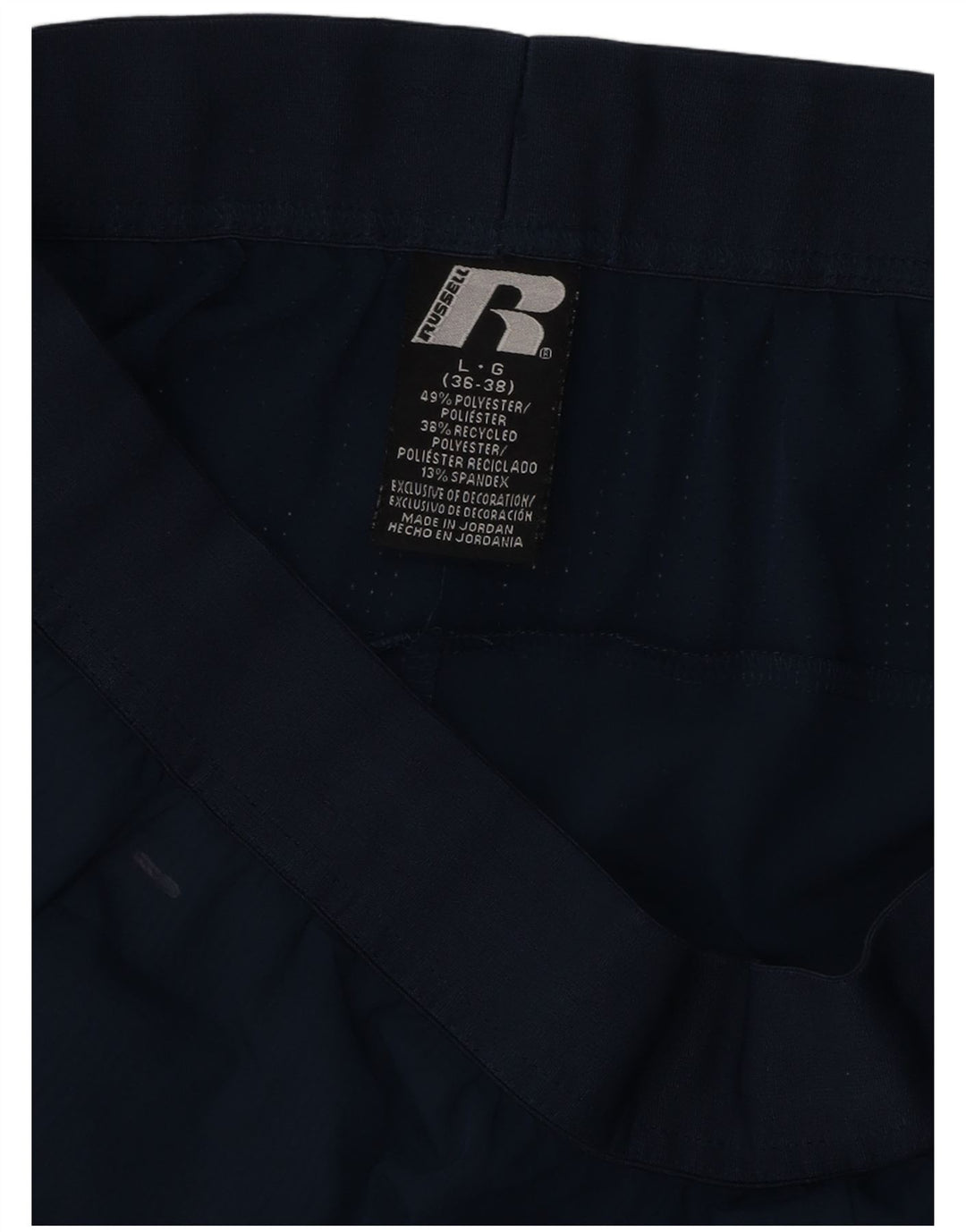 RUSSELL ATHLETIC Pantalones cortos deportivos Dri-Power para hombre Poliéster azul marino grande