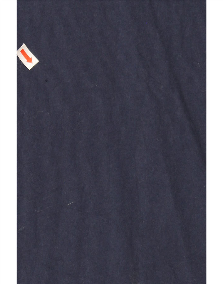 ELLESSE Mens Graphic T-Shirt Top Medium Navy Blue Cotton Vintage Ellesse and Second-Hand Ellesse from Messina Hembry 