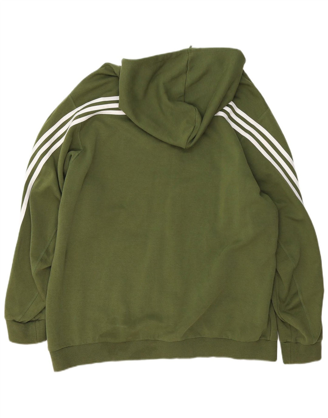 Adidas - Sudadera con capucha y cremallera para hombre, talla 2XL, algodón caqui