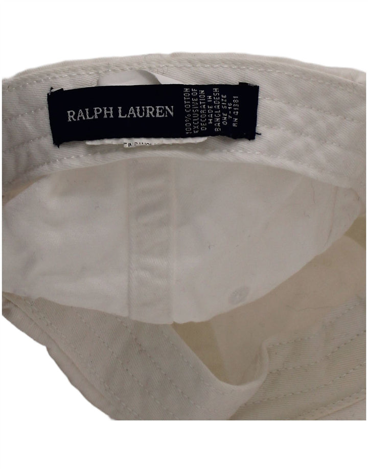 Ralph Lauren Gorra De Béisbol Para Niños Talla Única Algodón Blanco