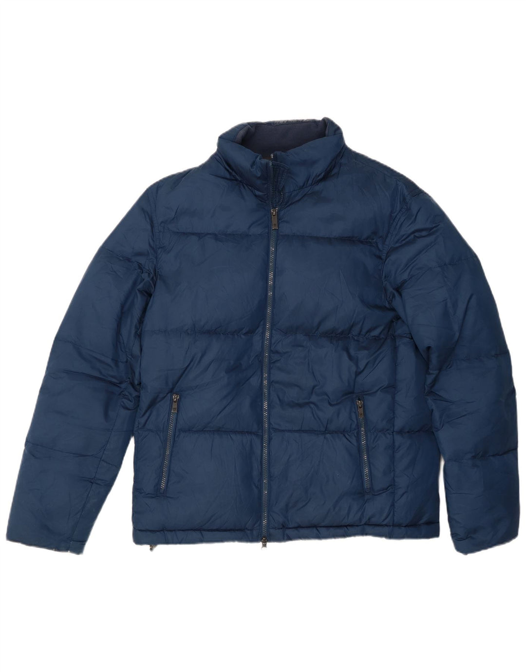 Massimo Dutti Chaqueta Acolchada Hombre UK 40 Large Azul Marino Poliéster