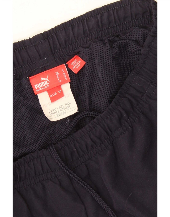Puma Pantalones impermeables para mujer UK 10 Small Azul marino Poliéster