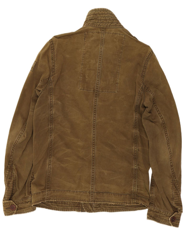 Abercrombie & Fitch Chaqueta militar para hombre UK 38 Algodón caqui mediano