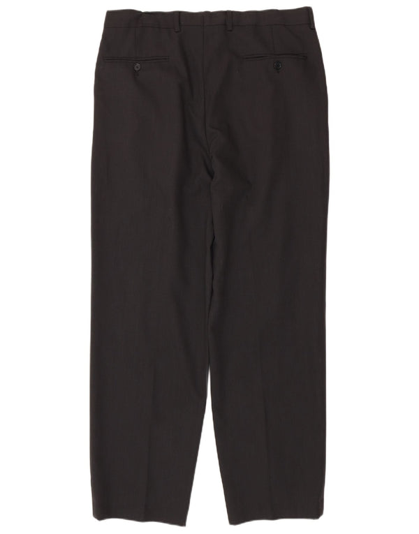 Pantalones de traje con pinzas Ferre para hombre W34 L31 Negro