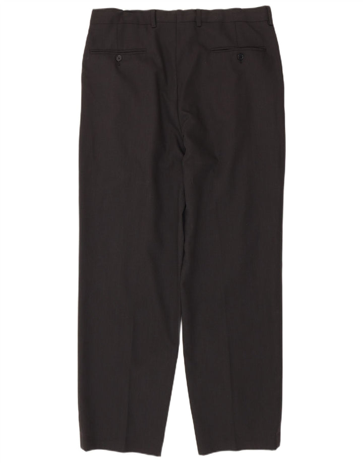 Pantalones de traje con pinzas Ferre para hombre W34 L31 Negro
