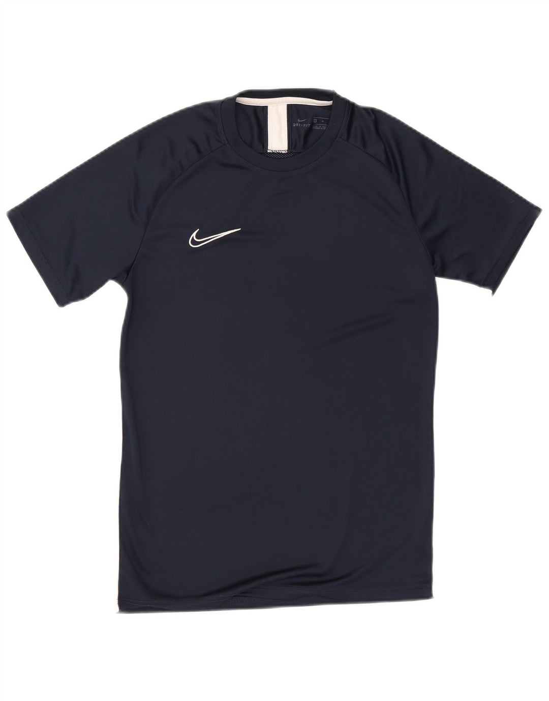 Camiseta Nike Dri Fit para hombre Top medio azul marino color block Poliéster