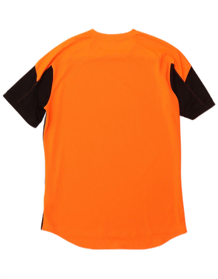PUMA Mens Graphic T-Shirt Top Large Black Colourblock Polyester