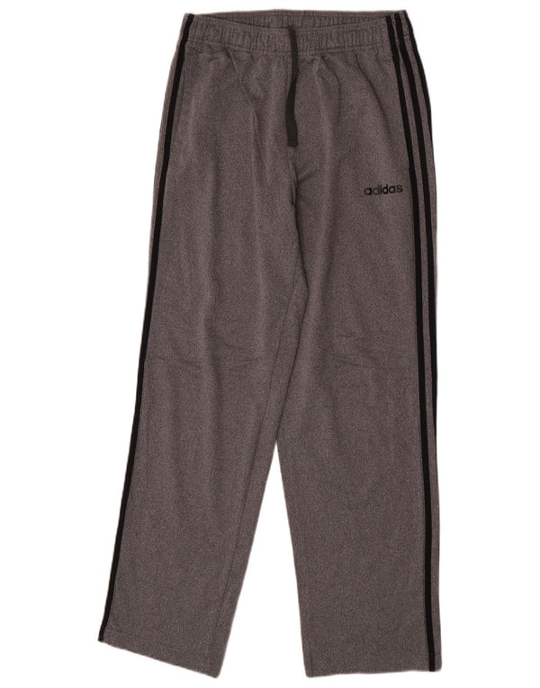 Adidas Mens Tracksuit Trousers Medium Grey Polyester