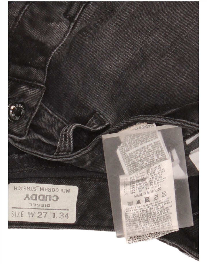 Diesel Mujer Cuddy Slim Jeans W27 L28 Algodón Negro