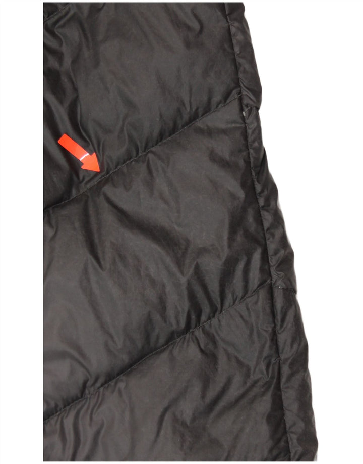 MICHAEL KORS Abrigo acolchado con capucha para mujer UK 40 XL Nylon gris