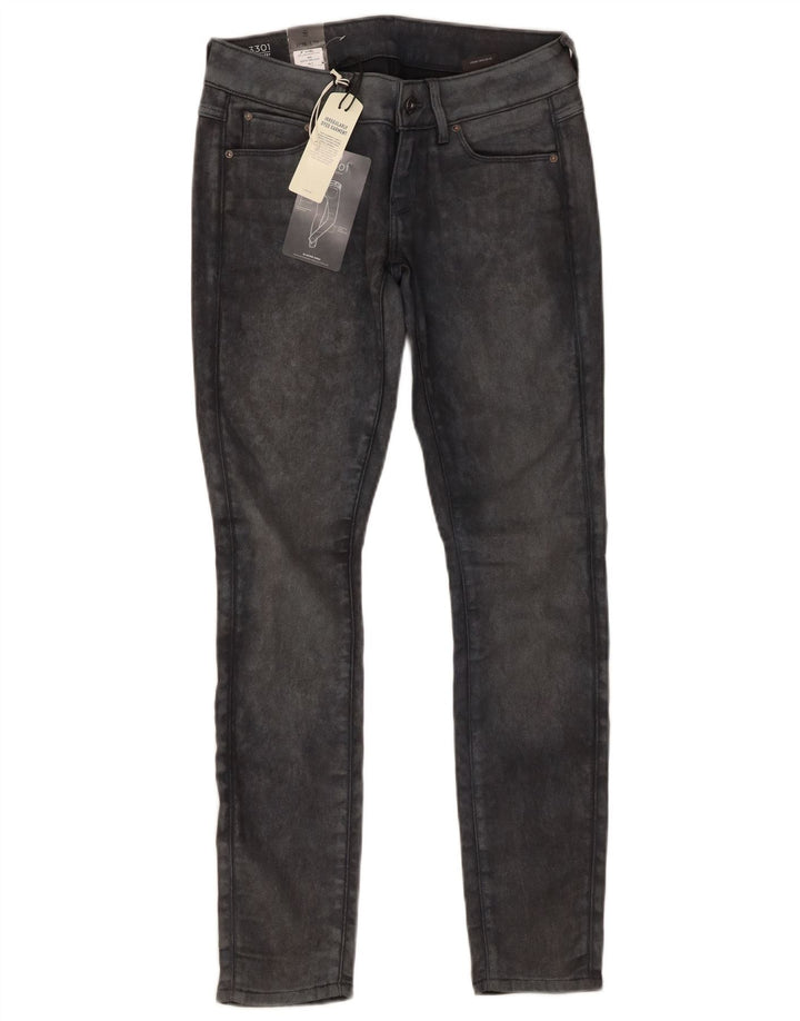 Vaqueros G-STAR Mujer Low Skinny W26 L30 Algodón Gris