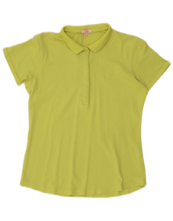 Sun68 Womens Polo Shirt UK 18 XL Green Cotton