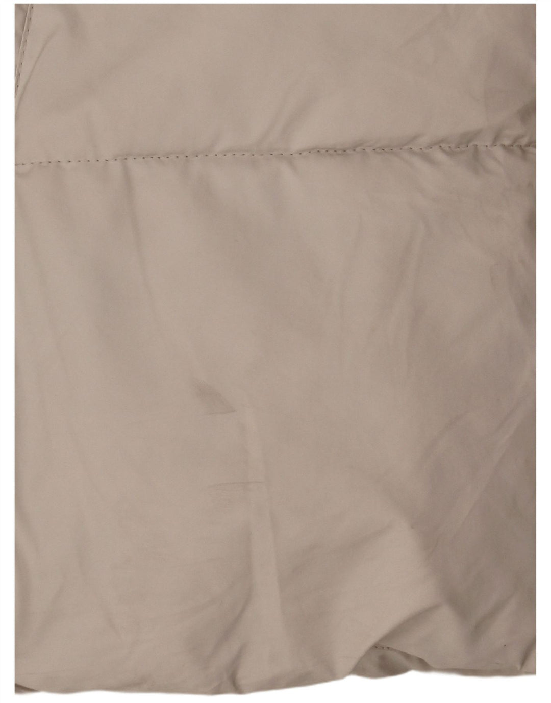 Zara Mujer Chaqueta Acolchada Con Capucha UK 46 Grande Poliéster Blanco