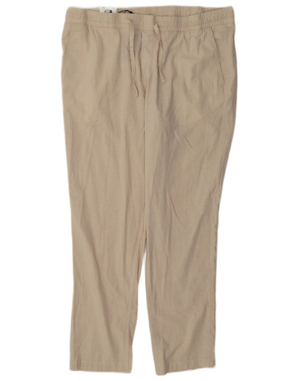 Jack & Jones Mens Carrot Chino Pantalones XL W38 L30 Algodón Beige