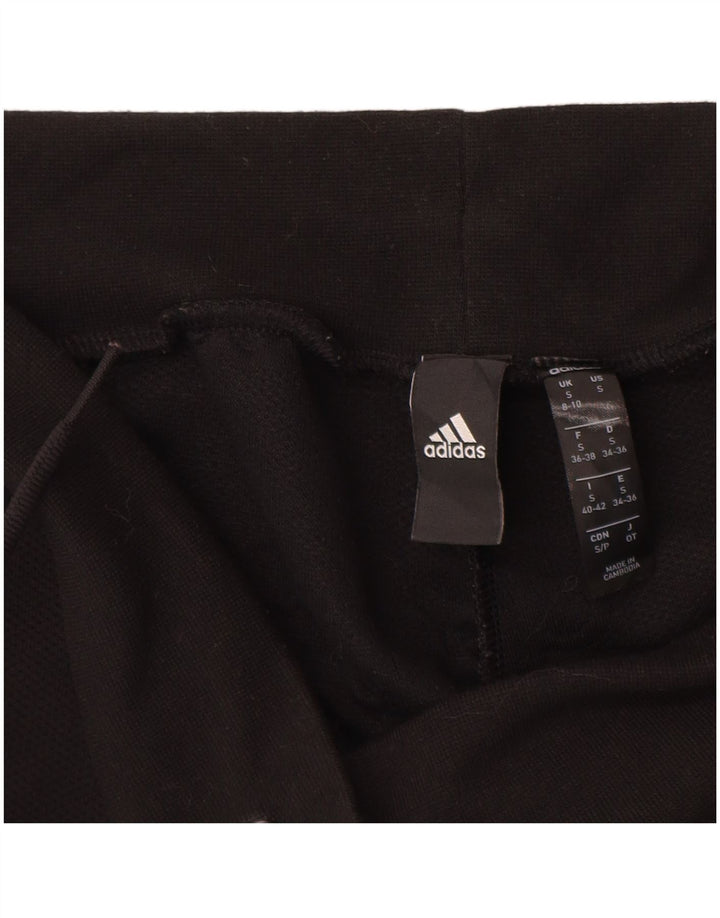 ADIDAS Pantalones de chándal para mujer UK 8/10 Small Negro Poliéster