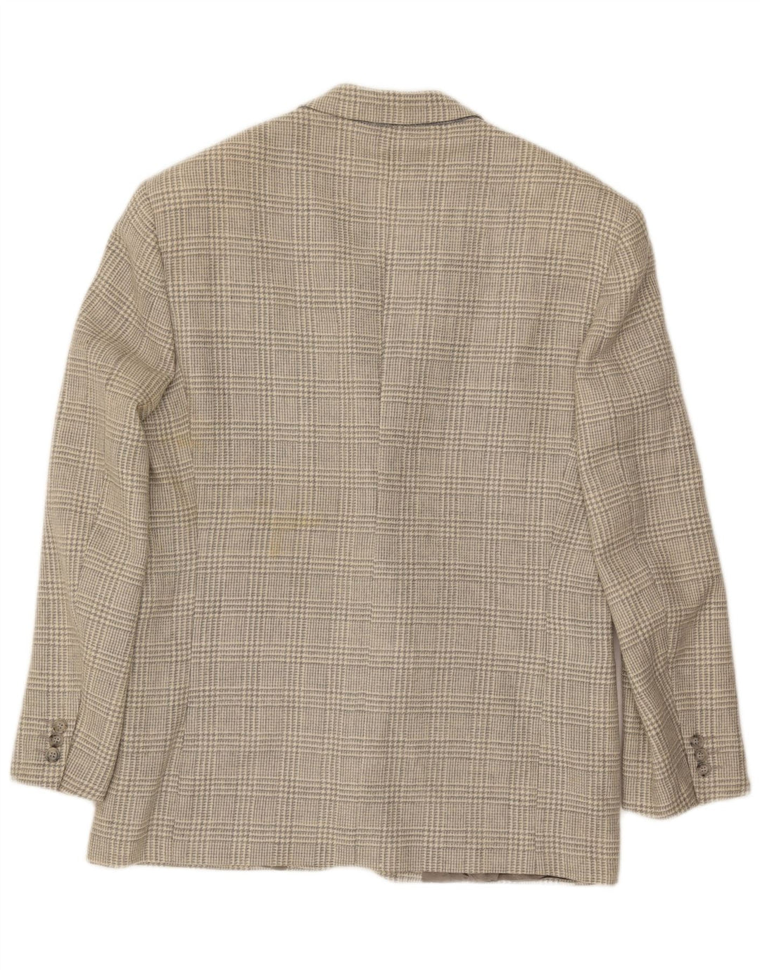 Vintage hombres 2 botones Blazer chaqueta Reino Unido 40 grande gris Houndstooth