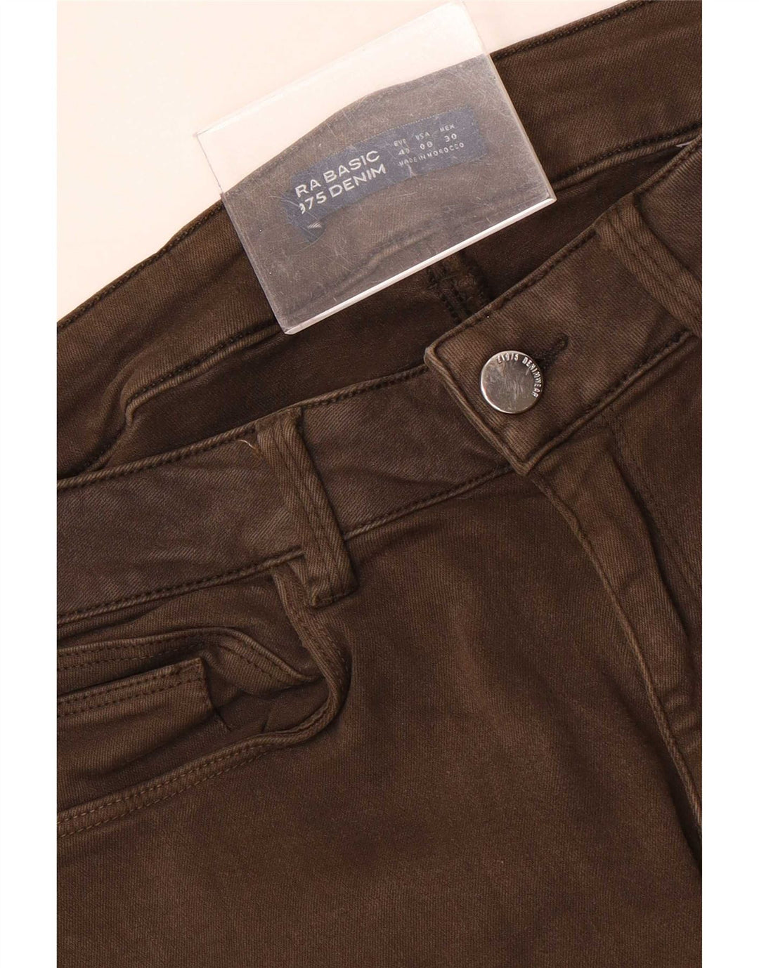 Zara Jeans Ajustados Mujer EU 40 Medium W30 L27 Marrón