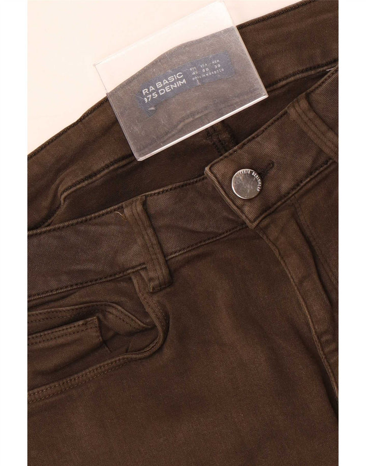 Zara Jeans Ajustados Mujer EU 40 Medium W30 L27 Marrón