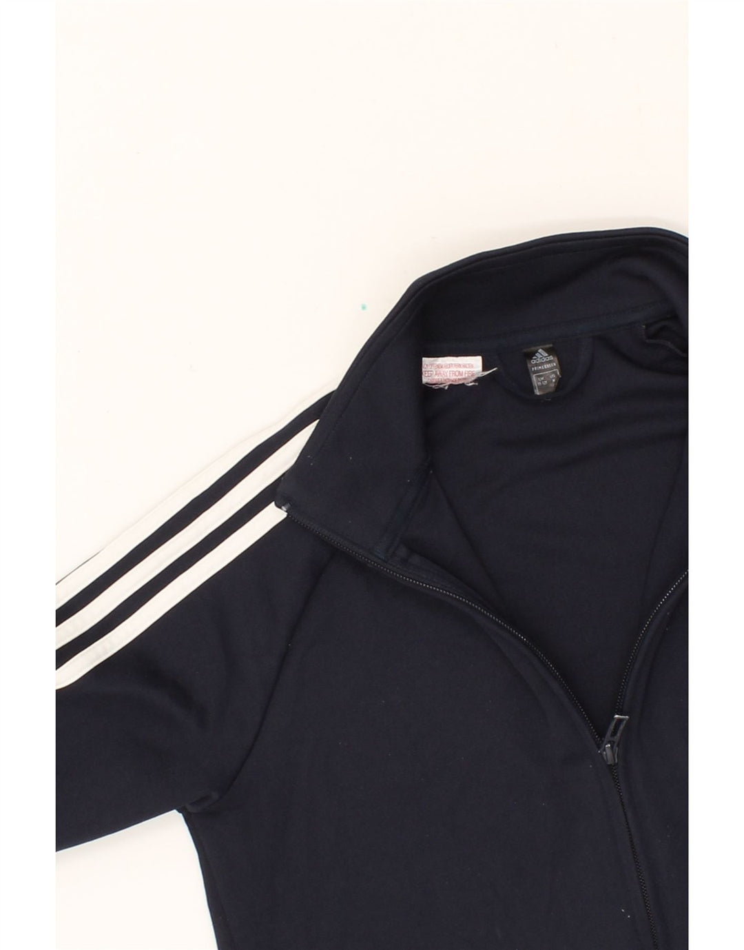 ADIDAS Boys Tracksuit Top Jacket 11-12 Years Navy Blue Polyester Vintage Adidas and Second-Hand Adidas from Messina Hembry 