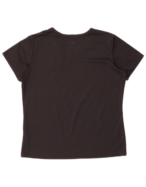 ADIDAS Camiseta para mujer Top UK 44 Mediano Negro Poliéster