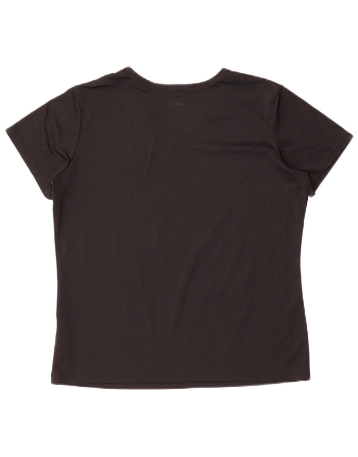 ADIDAS Camiseta para mujer Top UK 44 Mediano Negro Poliéster