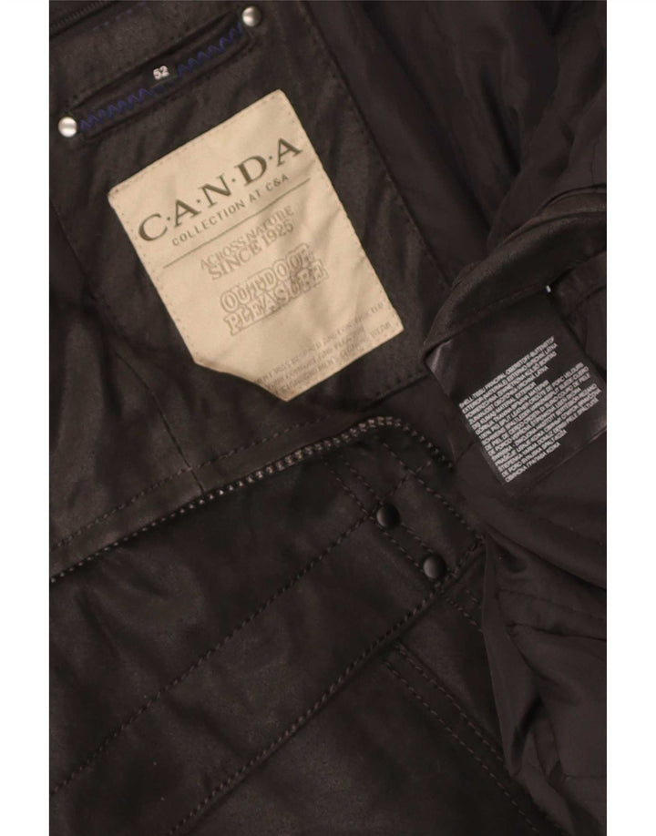 Canda Mens By C&A Chaqueta de cuero EU 52 XL Negro