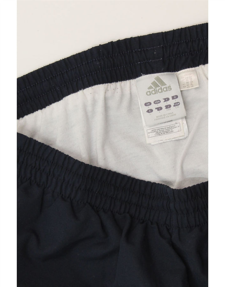 Pantalones cortos deportivos ADIDAS para hombre grande poliéster azul marino