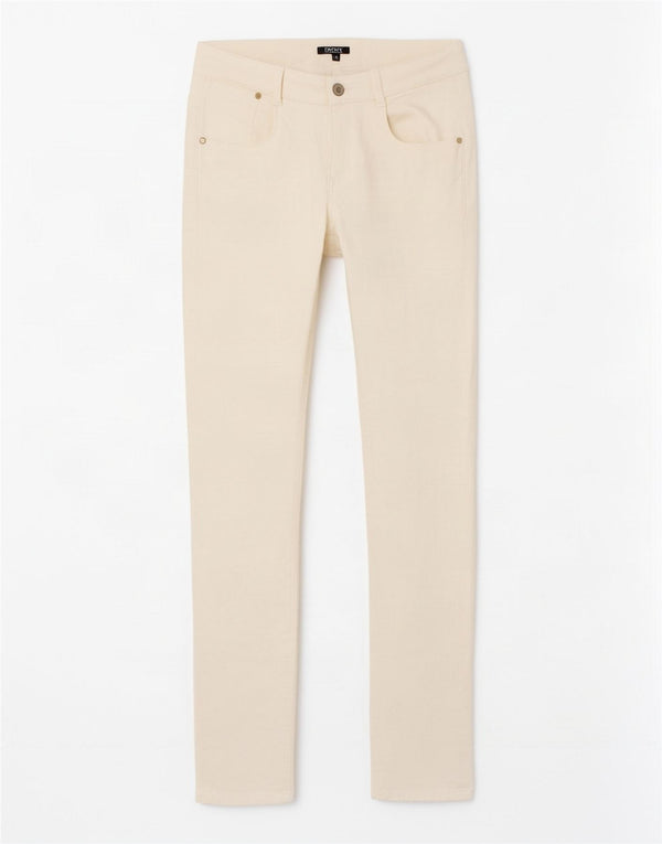 Dkny Pantalones informales ajustados para niña 13-14 años W28 L30 Off White Classic