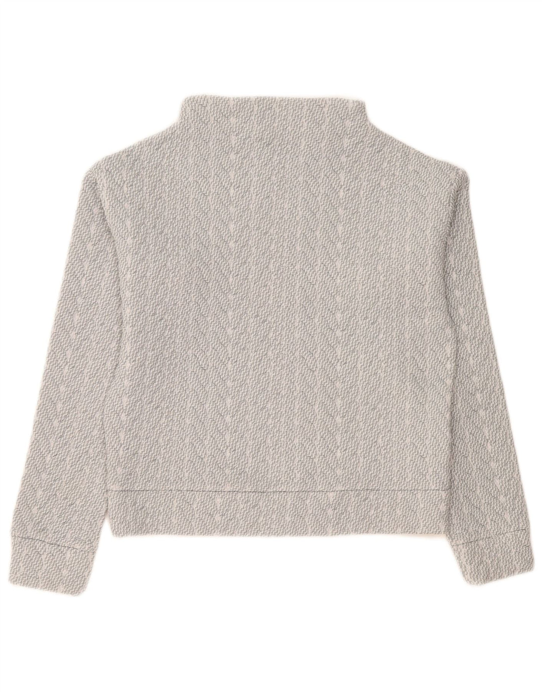 Gap - Sudadera extragrande para mujer, talla 6, XS, poliéster a rayas grises