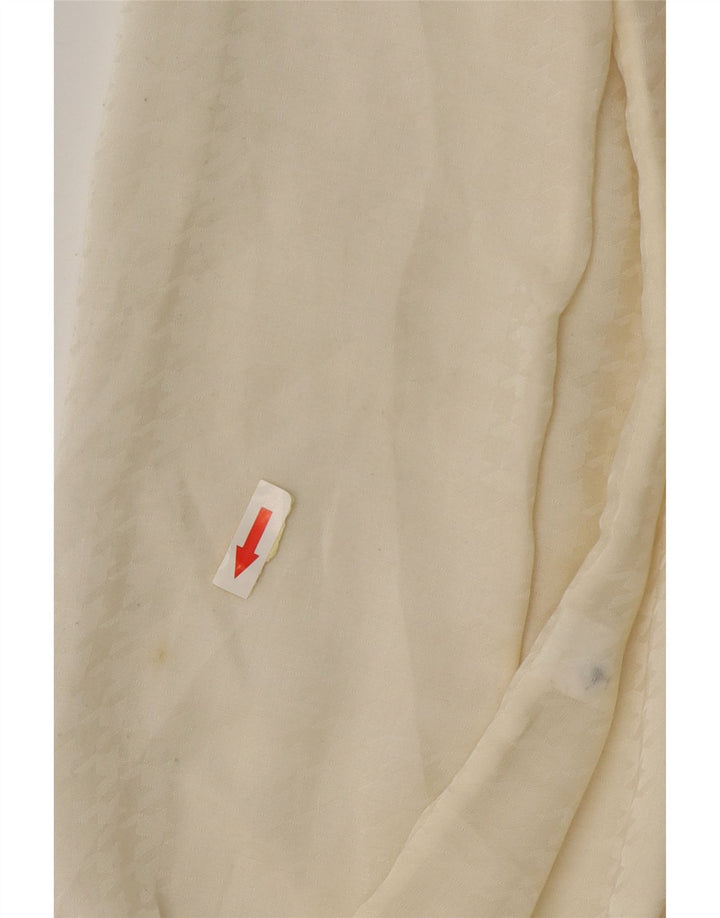 Blusa tipo camisa transparente para mujer Gap UK 6 XS Poliéster blanco roto