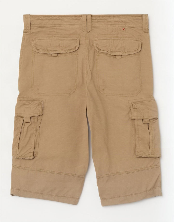 Bermudas cargo para hombre Fat Face W32 Algodón beige medio