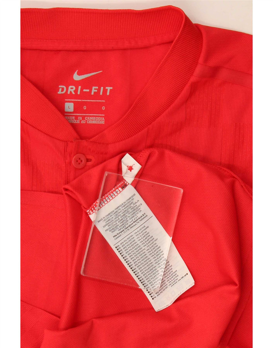 Nike - Camiseta Dri Fit para hombre, talla grande, poliéster rojo
