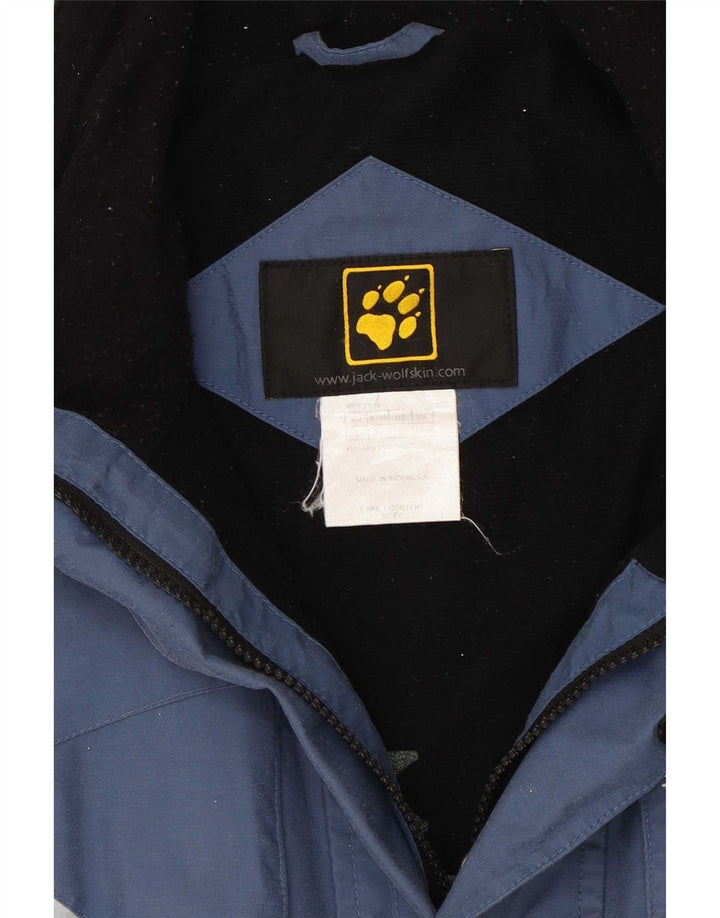 Jack Wolfskin Chaqueta de esquí para hombre UK 40/42 Large Azul Colorblock Poliamida