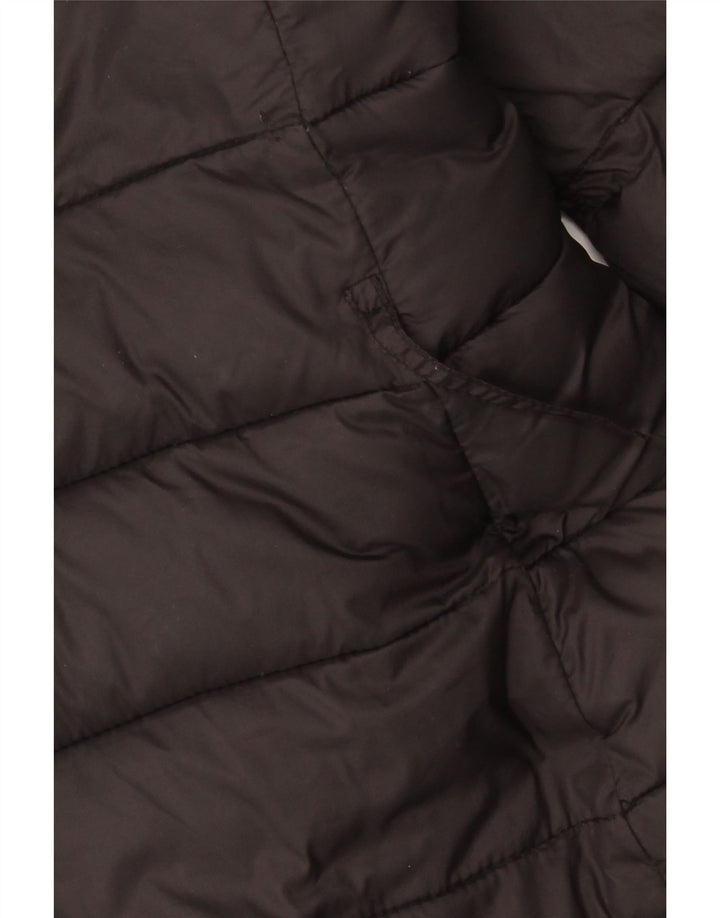 Hobbs Abrigo acolchado extragrande con capucha para mujer UK 10 Small Black Nylon