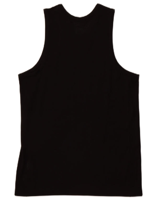 NIKE Mens Dri Fit Graphic Vest Top deportivo de poliéster negro mediano